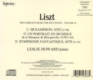Complete liszt 10 hexameron/symphon - Afbeelding 2