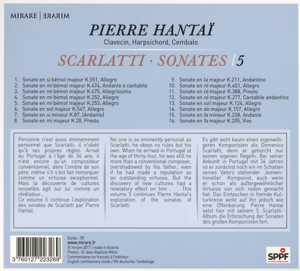 Scarlatti: Sonates /5 - Pierre Hantai K.551, 474, 475, 252, 253, 547, 87, 28, 211, 401, 388 - Afbeelding 2