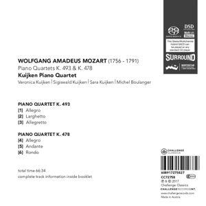 Piano quartets kv 493/478 - Afbeelding 2