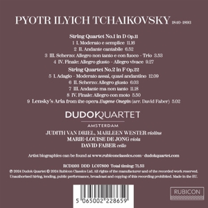 Tchaikovsky: String Quartets 1 : No. 1 & 2 - DudokQuartet - Afbeelding 2